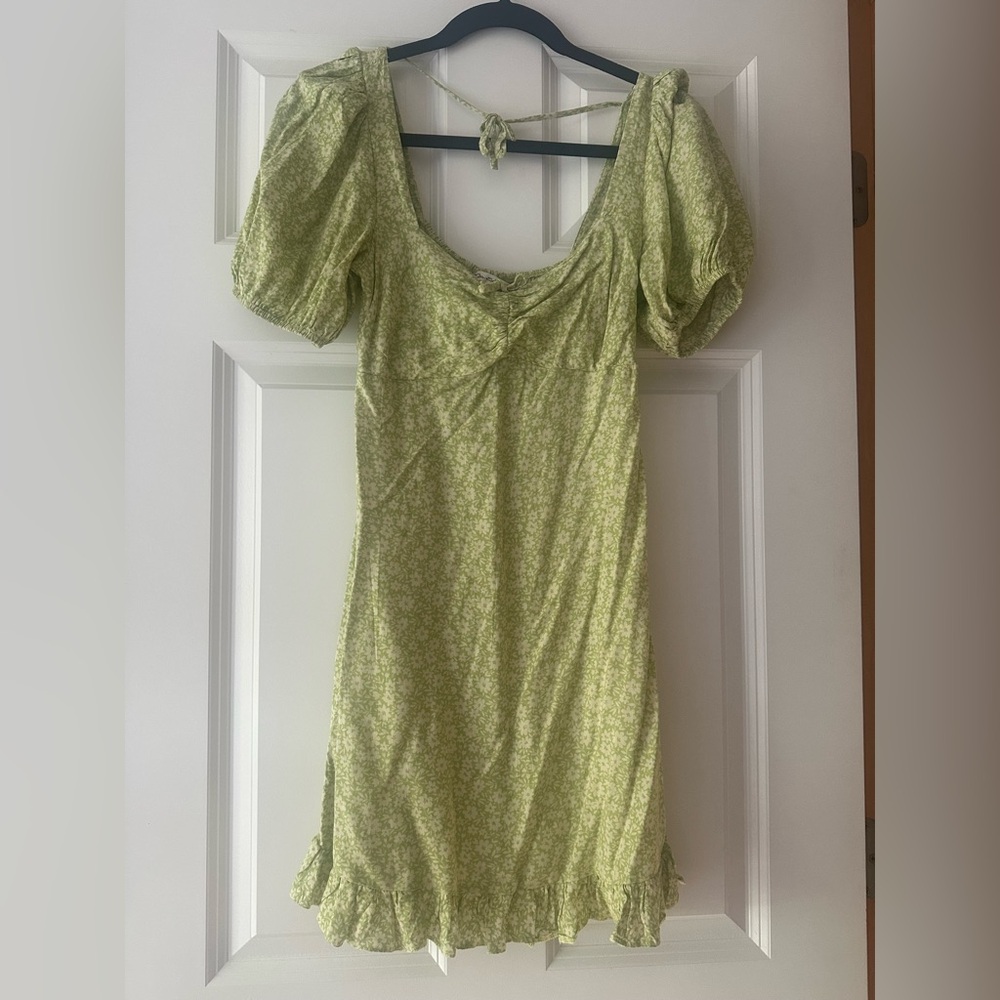 Floral Green Dress